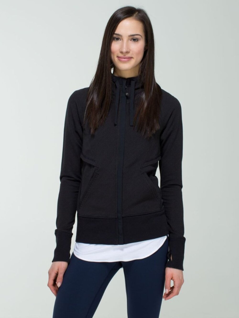 Lululemon Stretch French Terry Full Zip After Asana Hooded Jacket